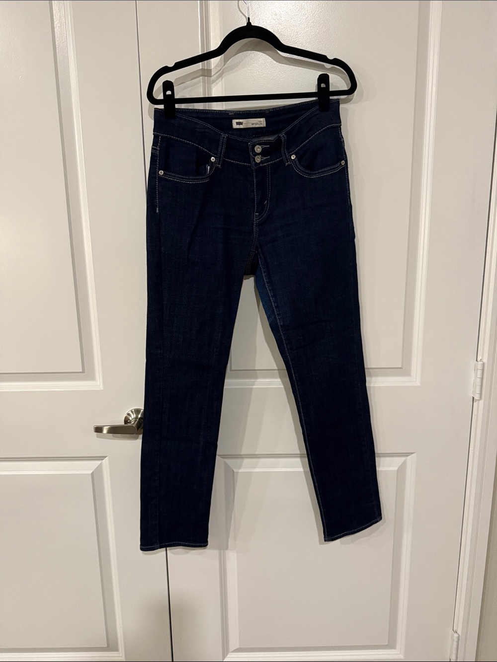 Women's Dark Indigo Skinny Jeans - Stretch Slim Fit size W30 L32